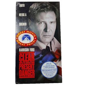 Clear and Present Danger VHS 1994 Movie Action PG 13 Harrison Ford NEW Sealed